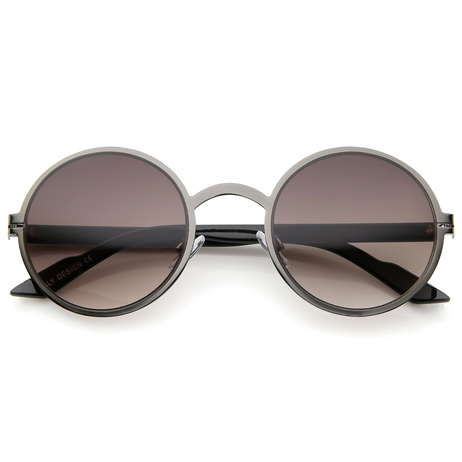 Casual Fashion Small Round Circle Thin Metal Frame Unisex