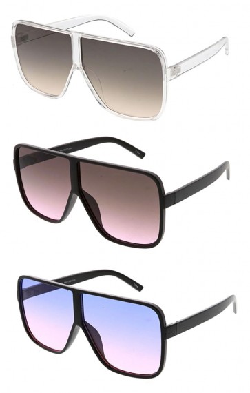 Wholesale Oversized Square Gradeint Lens Sunglasses 