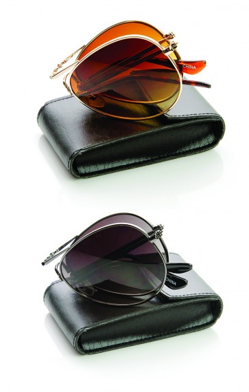 Limited Edition Folding Pocket Aviator Sunglasses + Case