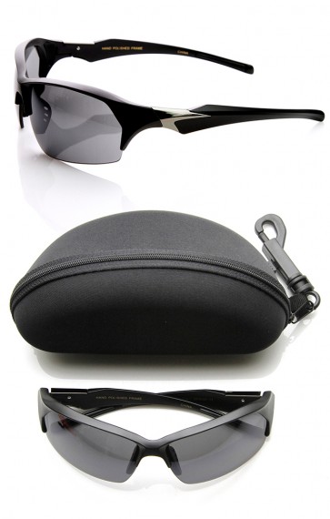 High Quality TR-90 Half Frame Semi-Rimless Sports Sunglasses