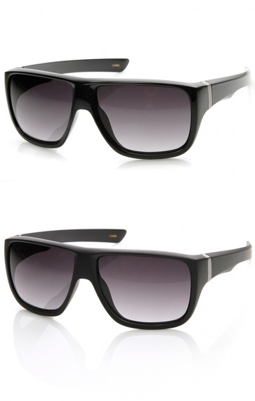 Premium Quality Large Flat Top Aviator Sunglasses