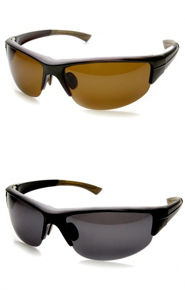 Polarized TAC Lens Semi-Rimless Action Sports Sunglasses