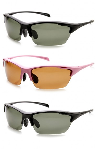 Durable TR-90 Polarized Lens Semi-Rimless Extreme Sports Sunglasses