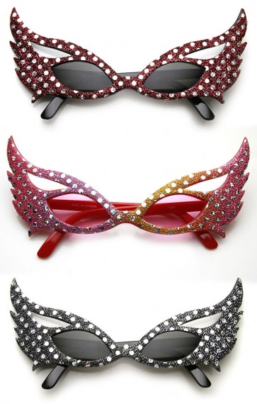 Masquerade Ball Mask Winged Shape Butterfly Party Novelty Sunglasses
