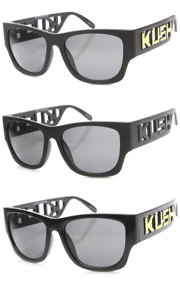 Mens Horn Rimmed Sunglasses With UV400 Protected Gradient Lens