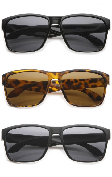 Action Sport Modern Lifestyle Frame Rectangle Sunglasses 59mm