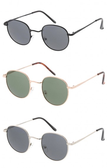 Small Rounded Metal Frame Wholesale Sunglasses