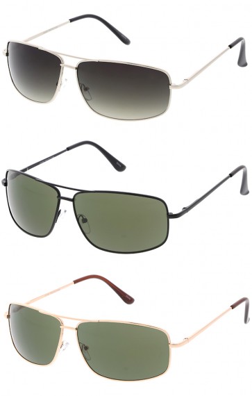 Men's Sport Metal Square Aviator Wholesale Sunglasses