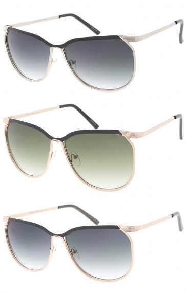 Elegant Fashion Cat Eye Metal Wholesale Sunglasses