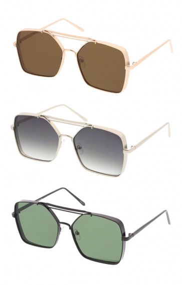 Womens Modern Fashion Metal FrameSunglasses