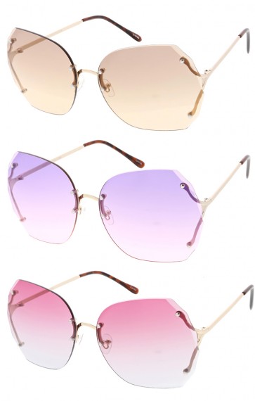 Oversized Women's High End Fashion Wholesale Sunglasses