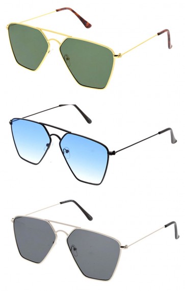 Wholesale Square Metal Aviators Sunglasses