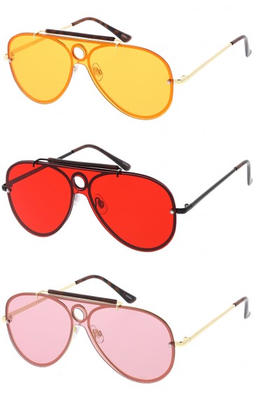 Aviator Color Lens Wholesale Sunglasses