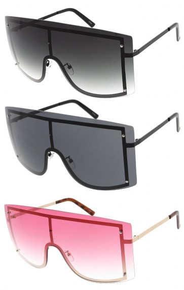 Large Oversized One Piece Shield Wholesale Sunglasses (Limited Re-Release)