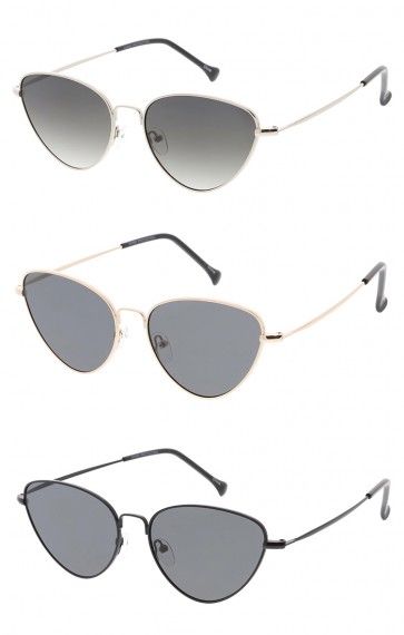 Thin Metal Cat eye Womens Wholesale Sunglasses