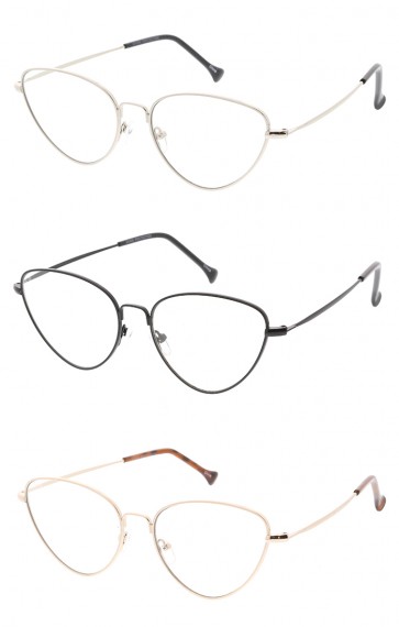 Thin Metal Frame Cat eye Wholesales Glasses