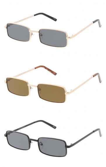 Thin Metal Rectangle Lens Wholesale Sunglasses