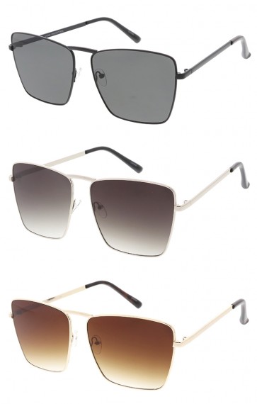Modern Metal Lens Aviator Wholesale Sunglasses