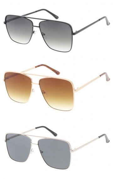 Square Fashion Metal Wholesale Aviator Sunglasses
