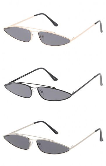 Small True Vintage 1990'S Metal Thin Wholesale Sunglasses