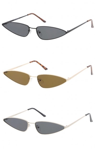 90's Small Metal Cat Eye Wholesale Sunglasses