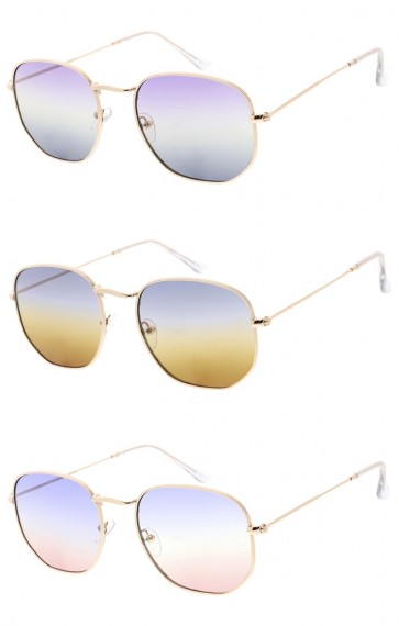 Metal Wholesale Sunglasses Round Vintage Style 