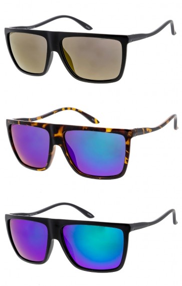 Classic Unisex Flat Top Frame Wholesale Sunglasses