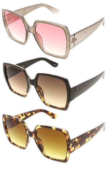 Designer Inspired Large Horn Rim Wholesale Sunglasses
