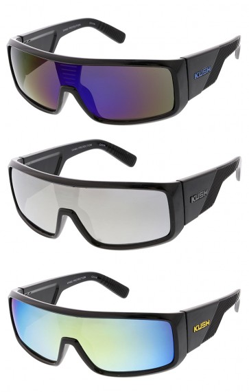 Oversized Sport Kush Mirror Lens Wholesale Sunglasses