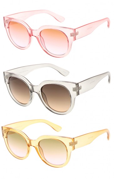 Retro Clear Color Frame Horned Rim Wholesale Sunglasses