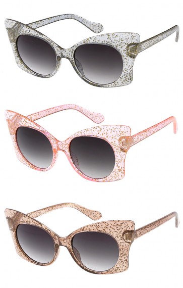 Oversized Transparent Butterfly Wholesale Sunglasses