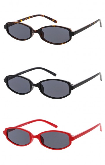 Small Oval Retro Style Womens Wholesale Sunglasses