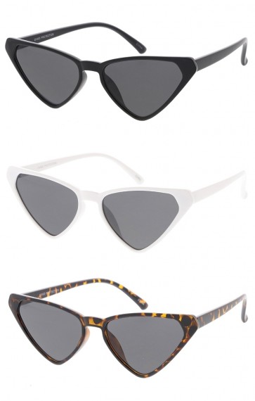 Womens Retro Triangle Cat Eye Wholesale Sunglasses