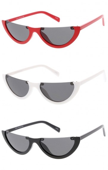 Flat Top Half Frame Wholesale Sunglasses