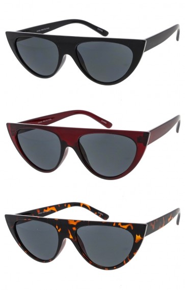 Chucky Flat Top Cat Eye Womens Wholesale Sunglasses
