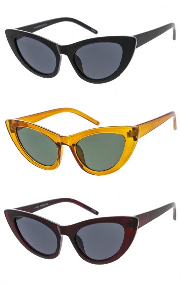 Chunky Oval Cat Eye Wholesale Womens Sunglasses