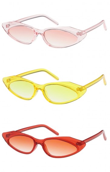 Womens Retro Style Rounded Cat Eye Wholesale Sunglasses