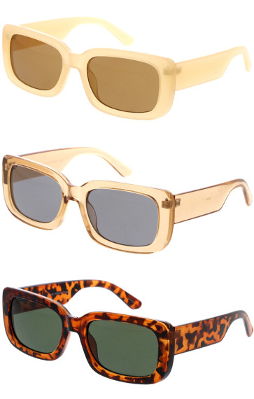 Retro Large Thick Rimmed Square Wholesale Sunglasses 54mm