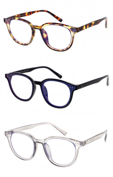 Dapper Round P3 Blue Light Filter Wholesale Glasses 56mm