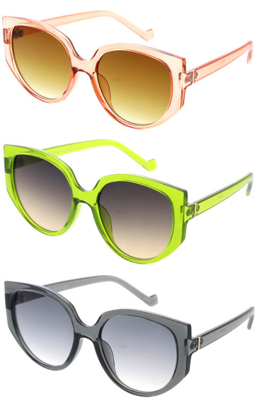 Mod Oversized Cat Eye Oversize Wholesale Sunglasses 55mm