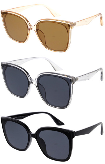 Classy Slim Square Everyday Wholesale Sunglasses 62mm