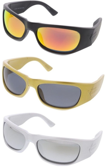 Classic Thick Rimmed Wrap Style Wholesale Sunglasses