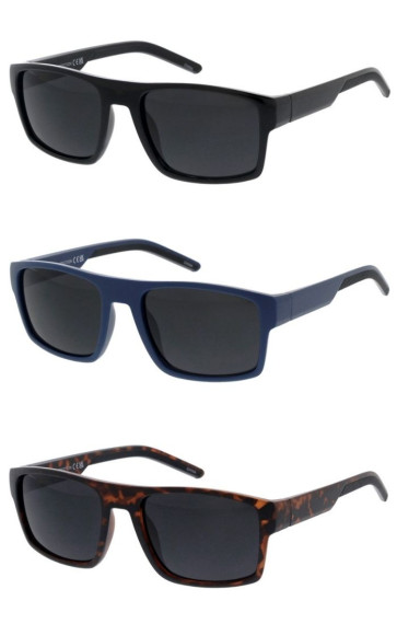 Sleek Mens Fashion Neutral Lens Active Lifestyle Square Aviator Sporty Wholesale Sunglasses