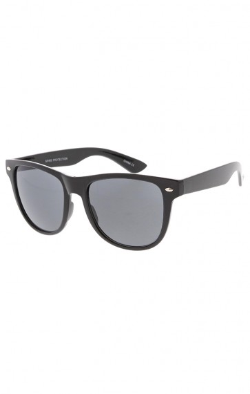 Large Retro Black Horned Rim Wholesale Sunglasses