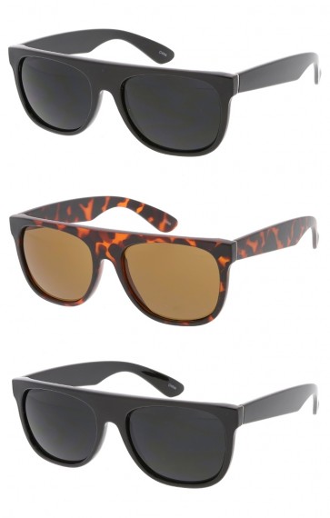 Classic Flat Top Horn Rimmed Wholesale Sunglasses