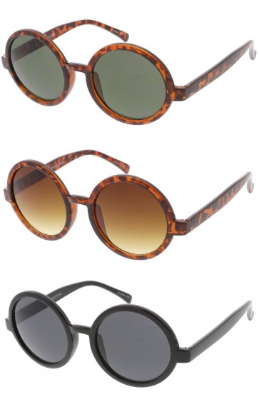 Womens Classic Round Wholesale Sunglasses