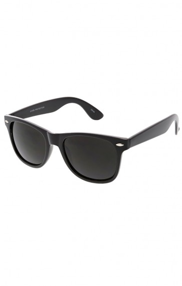Classic All Black Horned Rim Wholesale Sunglasses