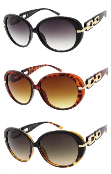 Round Fashion Plastic Wholesale Sunglasses
