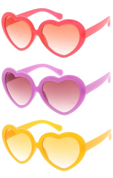Kids Heart Fashion Wholesale Sunglasses