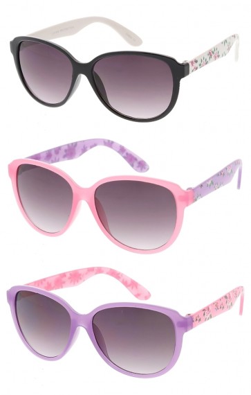 Floral Designed Juniors Wholesale Sunglasses